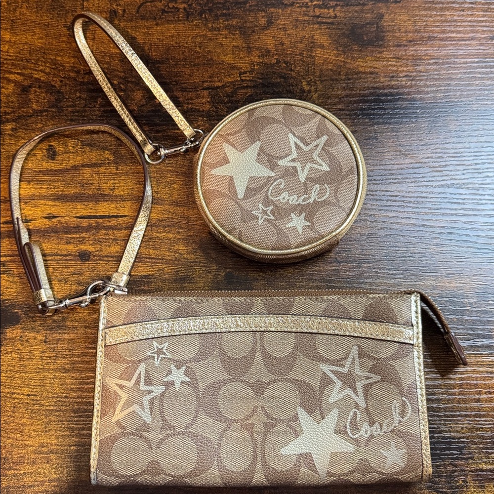 Coach wallet & coin purse set